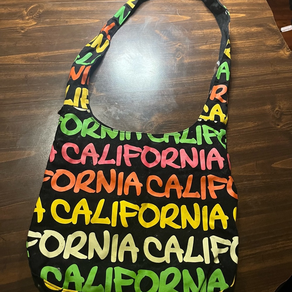 VINTAGE 2000s California Print Women's Bag